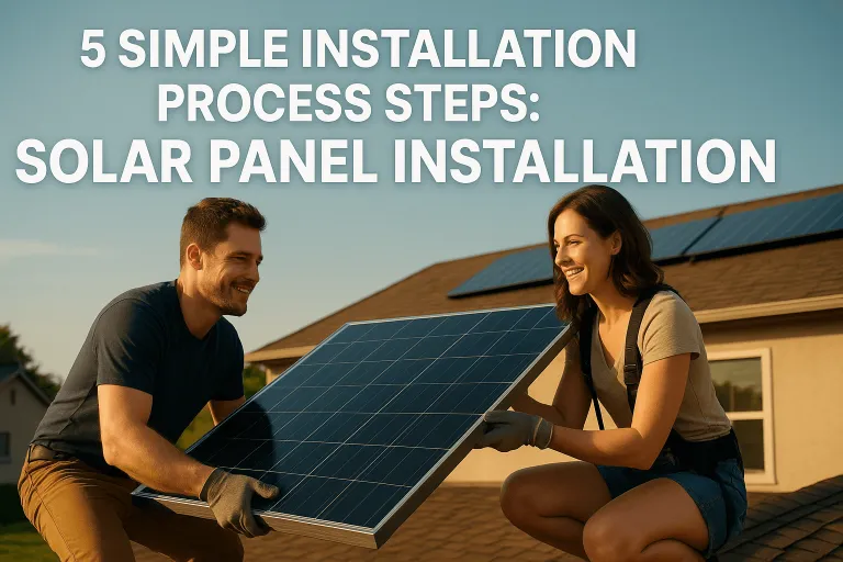 5 Simple Installation Process Steps Solar Panel Installation